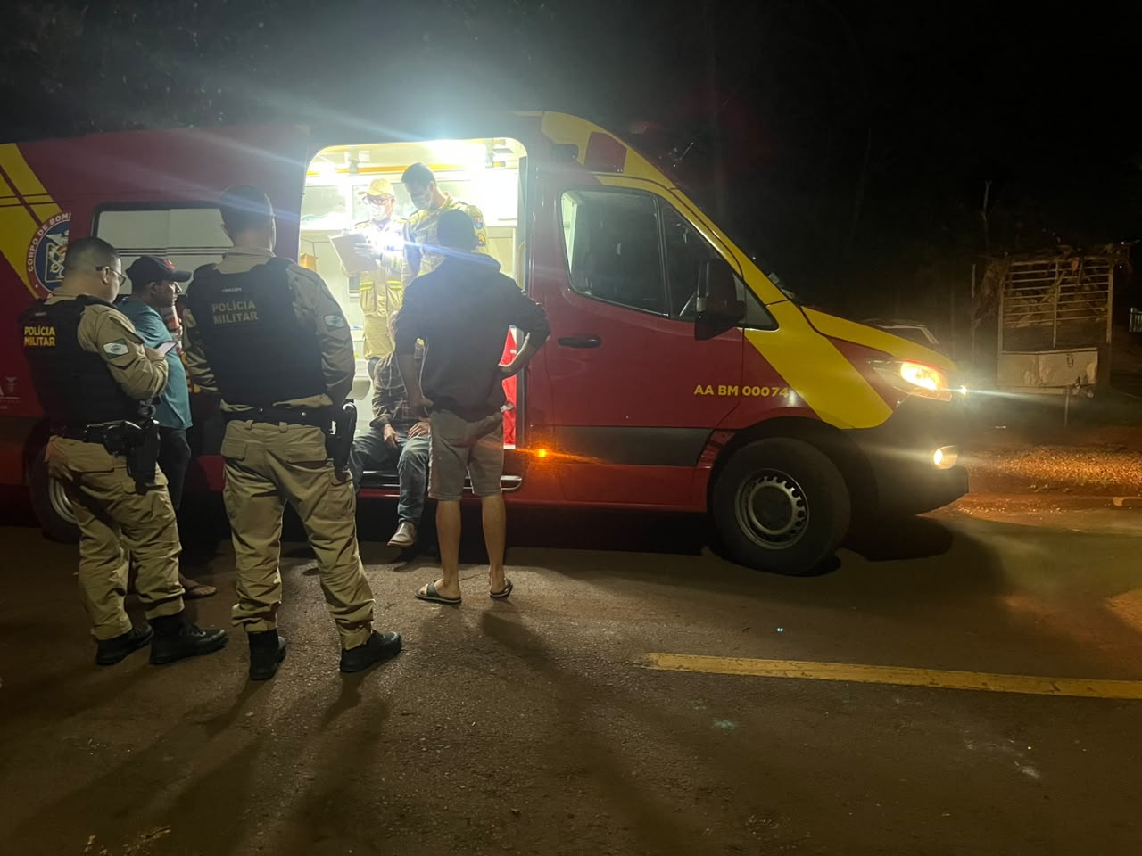 Homem é socorrido após queda em via pública no Bairro Brasmadeira