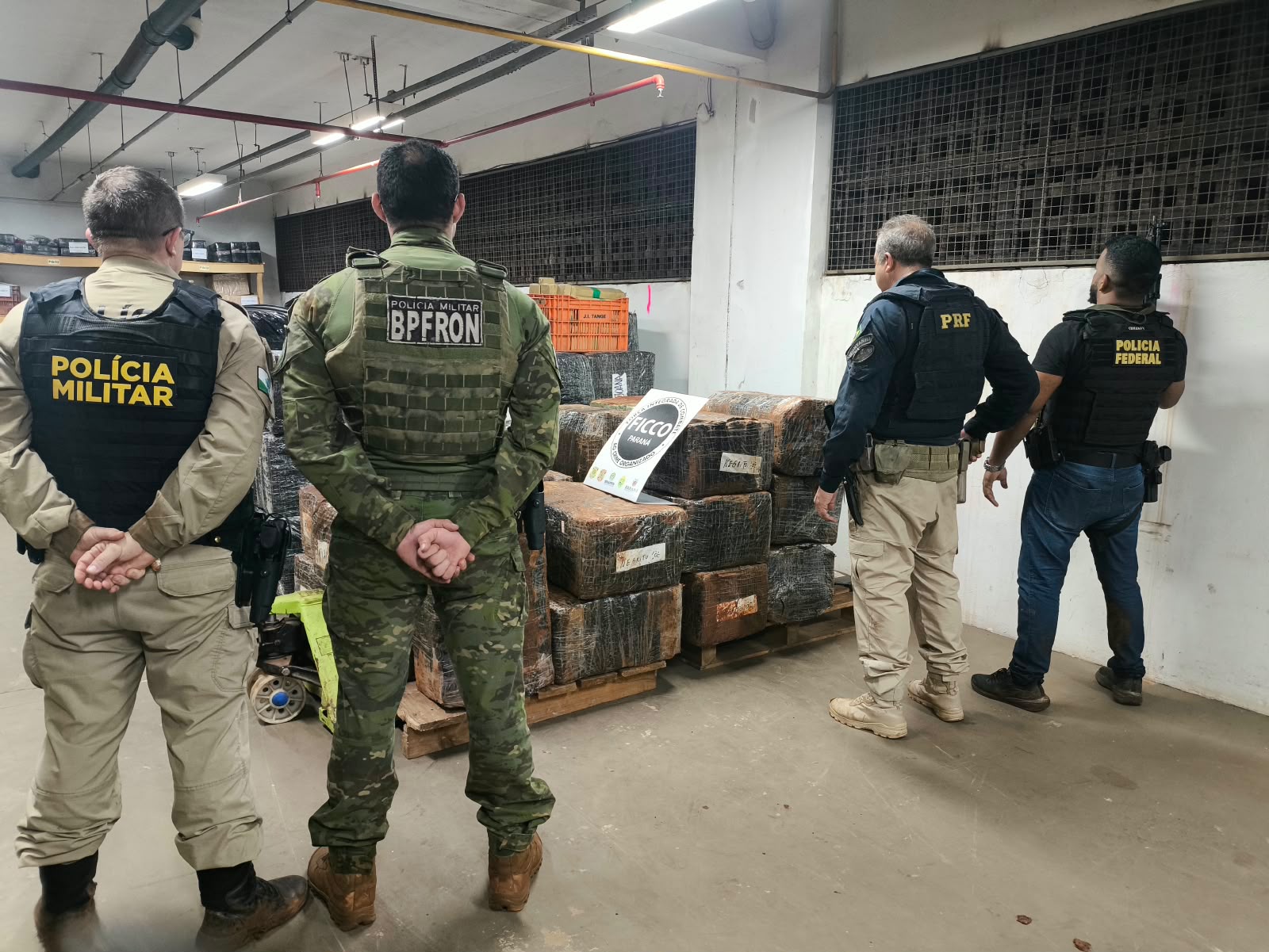 Ação conjunta resulta na apreensão de mais de uma tonelada de maconha em Matelândia