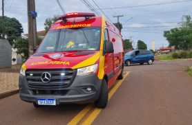 Motociclista é socorrido após acidente de trânsito no Santa Cruz