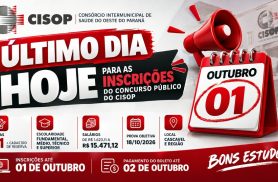 CISOP encerra nesta quinta-feira prazo para concurso com 31 vagas e salários de até R$ 15,4 mil