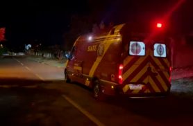 Rapaz é atendido pelo Siate após sofrer agressão durante a tarde em Cascavel