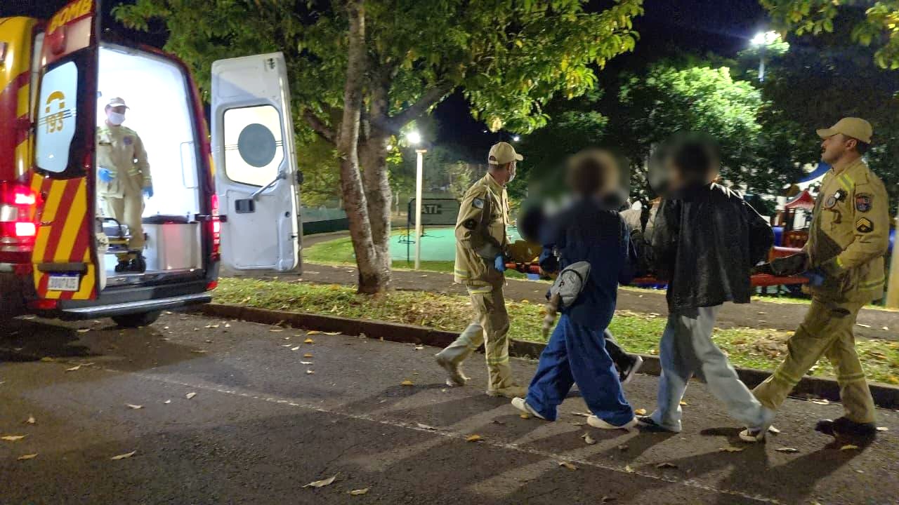 Jovem fica preso em túnel de brinquedo infantil durante a madrugada em Cascavel