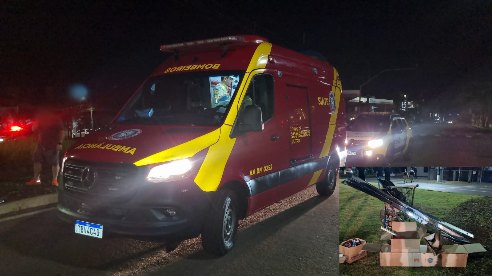 Atropelamento deixa homem ferido na Avenida Tancredo Neves, no Bairro Alto Alegre