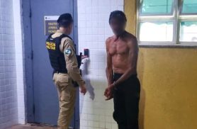 Filho intervém e aciona a PM após homem ameaçar companheira em Capitão Leônidas Marques