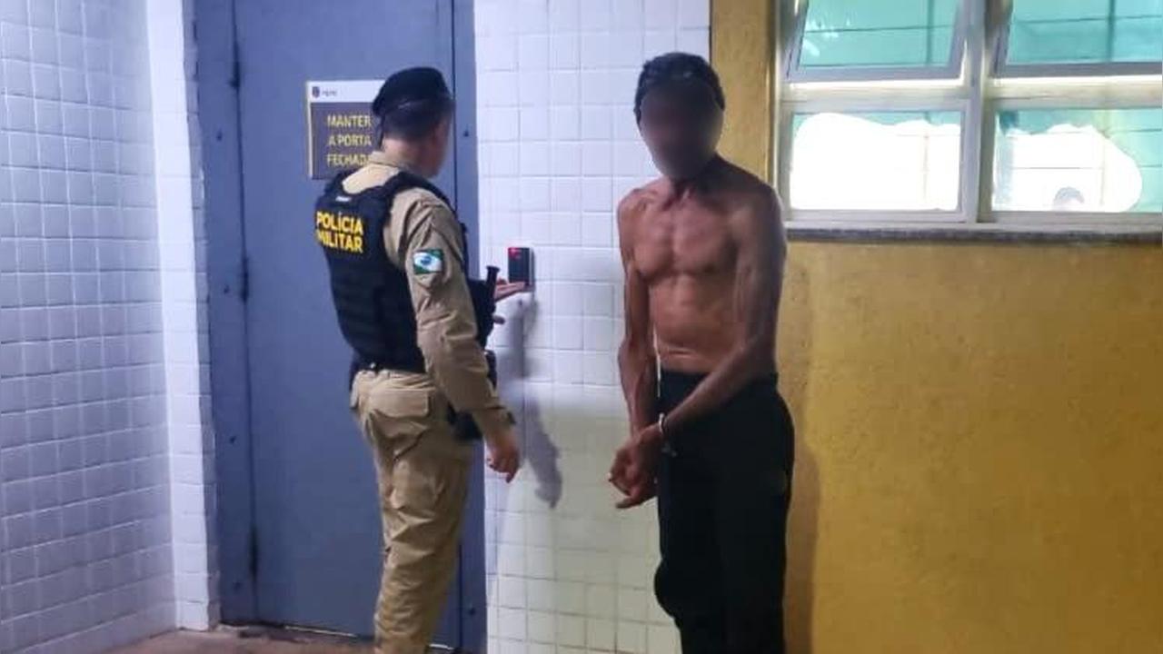 Filho intervém e aciona a PM após homem ameaçar companheira em Capitão Leônidas Marques