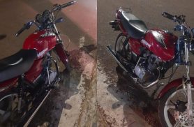 Motociclista foge de abordagem e é detido com moto irregular no Bairro Santa Cruz, em Cascavel
