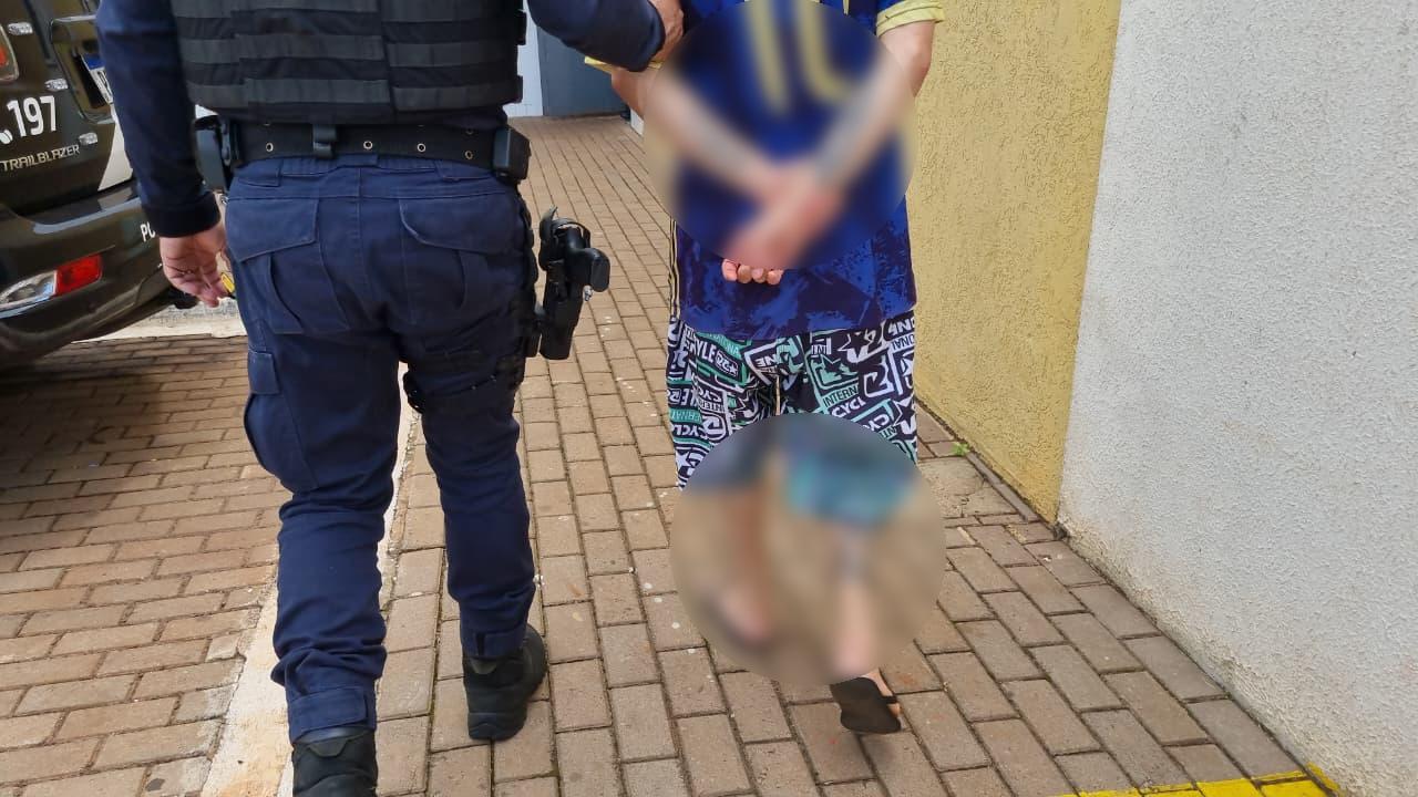 Após discussão, homem sai de casa com bebê e acaba preso no Cascavel Velho
