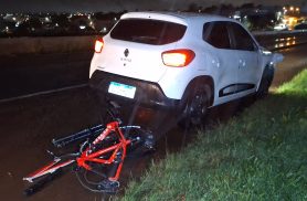 Ciclista de 48 anos fica ferido após ser atropelado por Mobi na BR-467, em Cascavel
