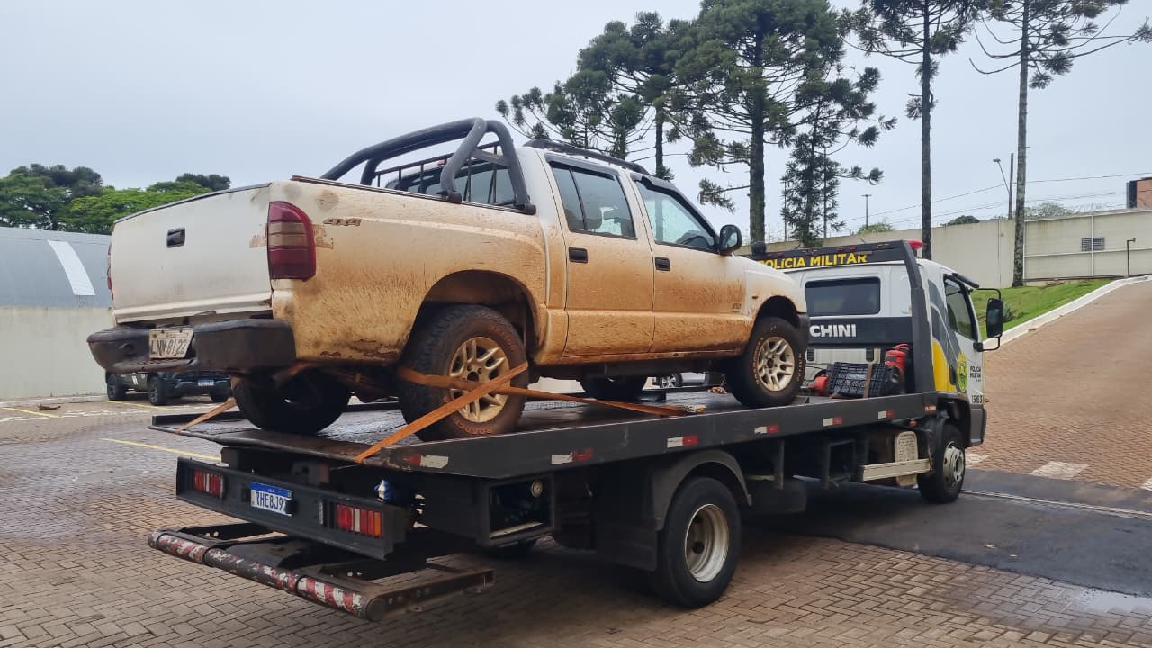 S10 furtada em Toledo é encontrada pela PM em Sede Alvorada