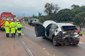 Acidente na BR-163 mobiliza equipes de resgate em Sede Alvorada