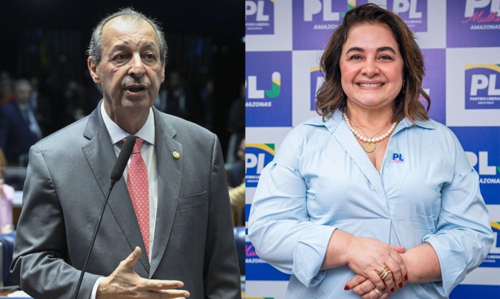 Imagem referente a Aziz e Maria do Carmo vão disputar o 2° turno para governo do Amazonas