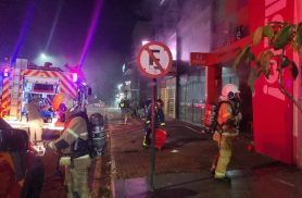 Incêndio em restaurante mobiliza Corpo de Bombeiros no Centro de Cascavel