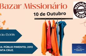 Bazar Missionário reúne roupas a preços acessíveis neste sábado em Cascavel
