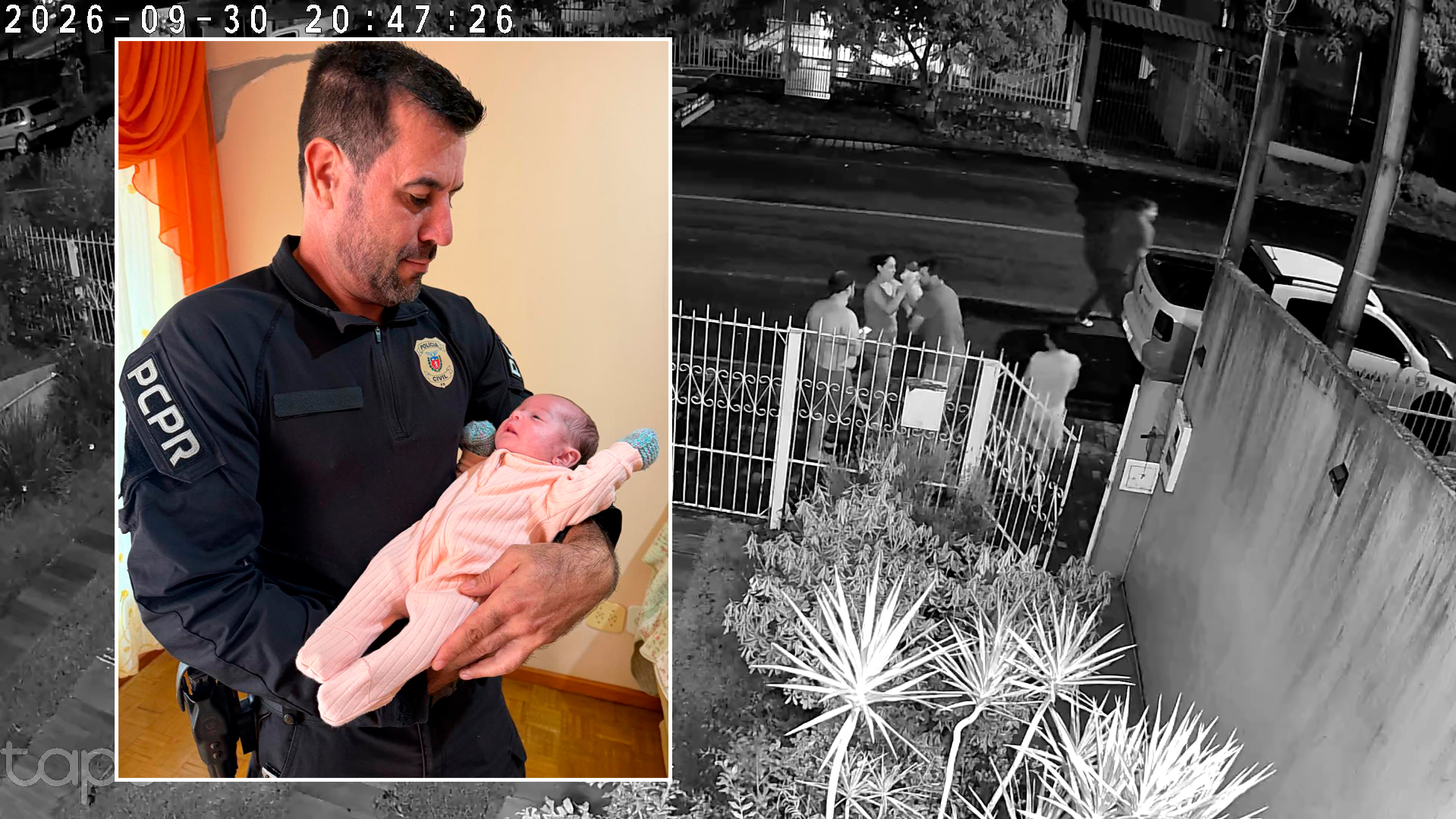 Policial civil realiza manobra de desengasgo e salva a vida de bebê em Dois Vizinhos
