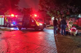 Motociclista perde o controle de Biz e sofre queda no Bairro Alto Alegre