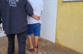 Suspeito de homicídio em Santa Tereza do Oeste é encaminhado à Delegacia de Cascavel