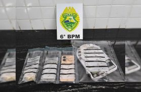 Mulher é presa com 52 gramas de pasta base de cocaína no Bairro Cataratas, em Cascavel