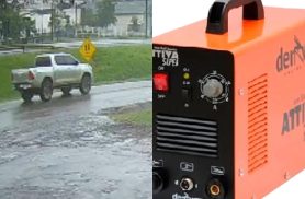 Empresa procura motorista que recolheu máquinas de solda avaliadas em R$ 6 mil em Cascavel