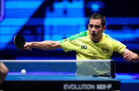 Após 2 vitórias, Calderano encara alemão nesta quinta no China Smash