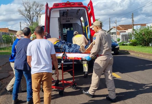 Homem sofre acidente de trabalho no 14 de Novembro