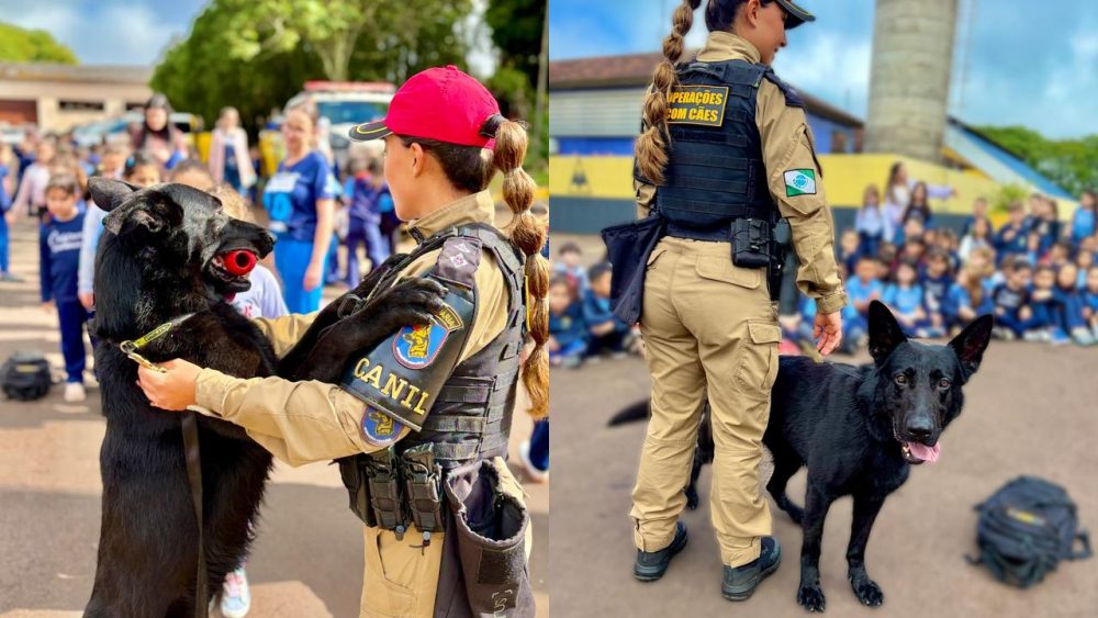 Imagem referente a Semana da criança: Alunos da Escola Kennedy participam de atividade especial na 3ª Companhia em Cascavel