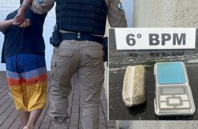 Rapaz de 19 anos tenta investir contra policiais e é preso com maconha no Terminal Leste