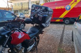Motociclista ferido na batida de duas motos na Pio XII, em Cascavel