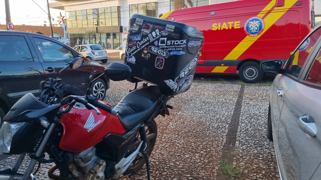 Motociclista ferido na batida de duas motos na Pio XII, em Cascavel