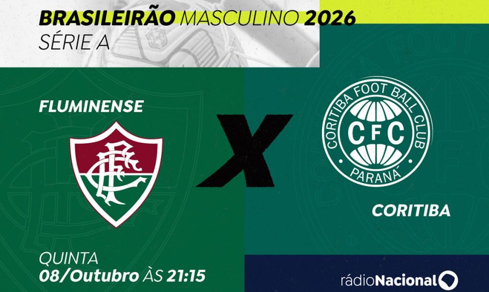 Imagem referente a Rádio Nacional transmite Fluminense x Coritiba nesta quinta