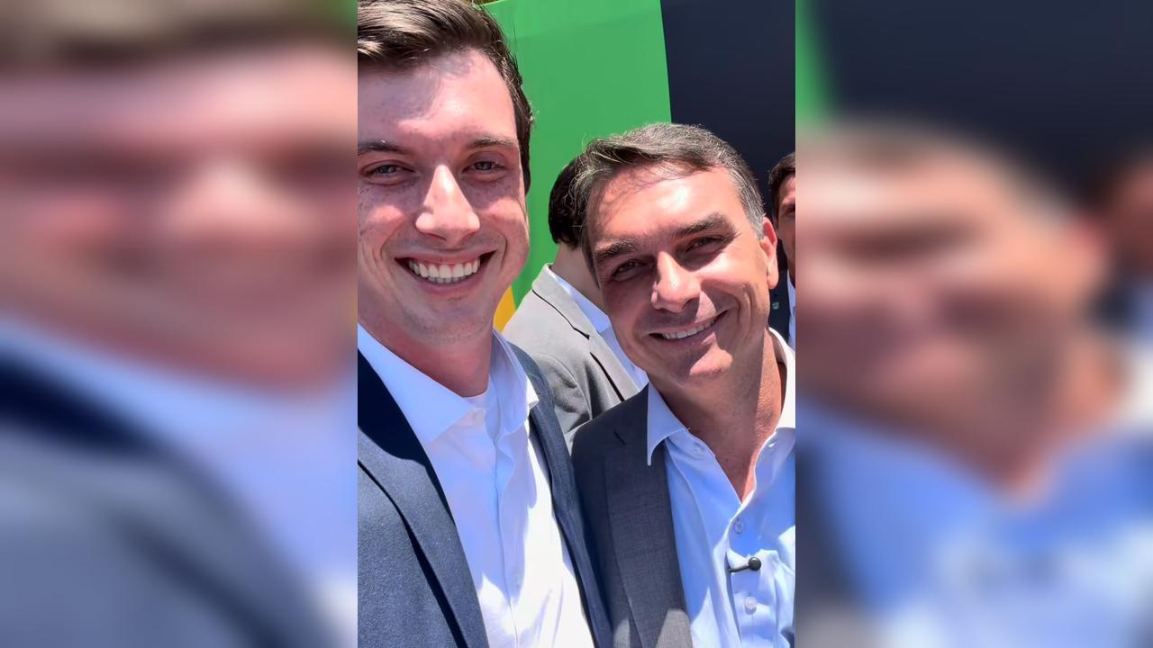 Mecabô encontra Flávio Bolsonaro em Brasília: “vamos te eleger”