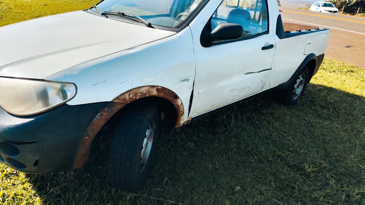 Acidente entre Fiat Strada e bicicleta deixa homem ferido na BR-277 em Cascavel
