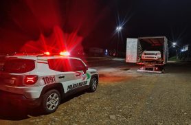 Homem é preso por transportar caminhonete furtada na SC-157 em São Lourenço do Oeste Homem é preso por transportar caminhonete furtada na SC-157 em São Lourenço do Oeste
