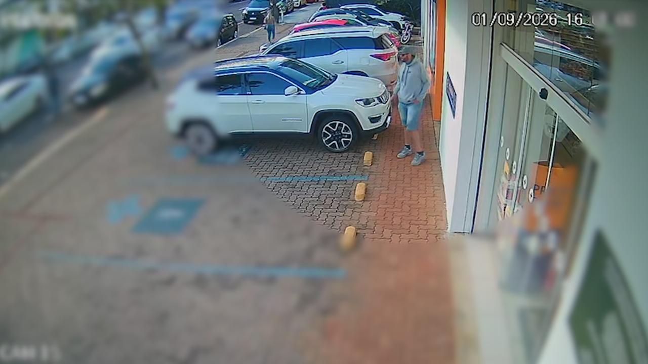 Vídeos mostram ladrão de Hilux em ação em Cascavel