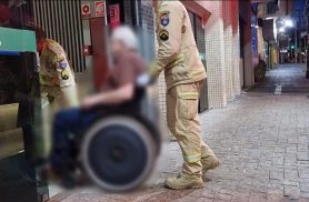 Queda no Bairro Cancelli em Cascavel deixa idoso ferido dentro de mercado