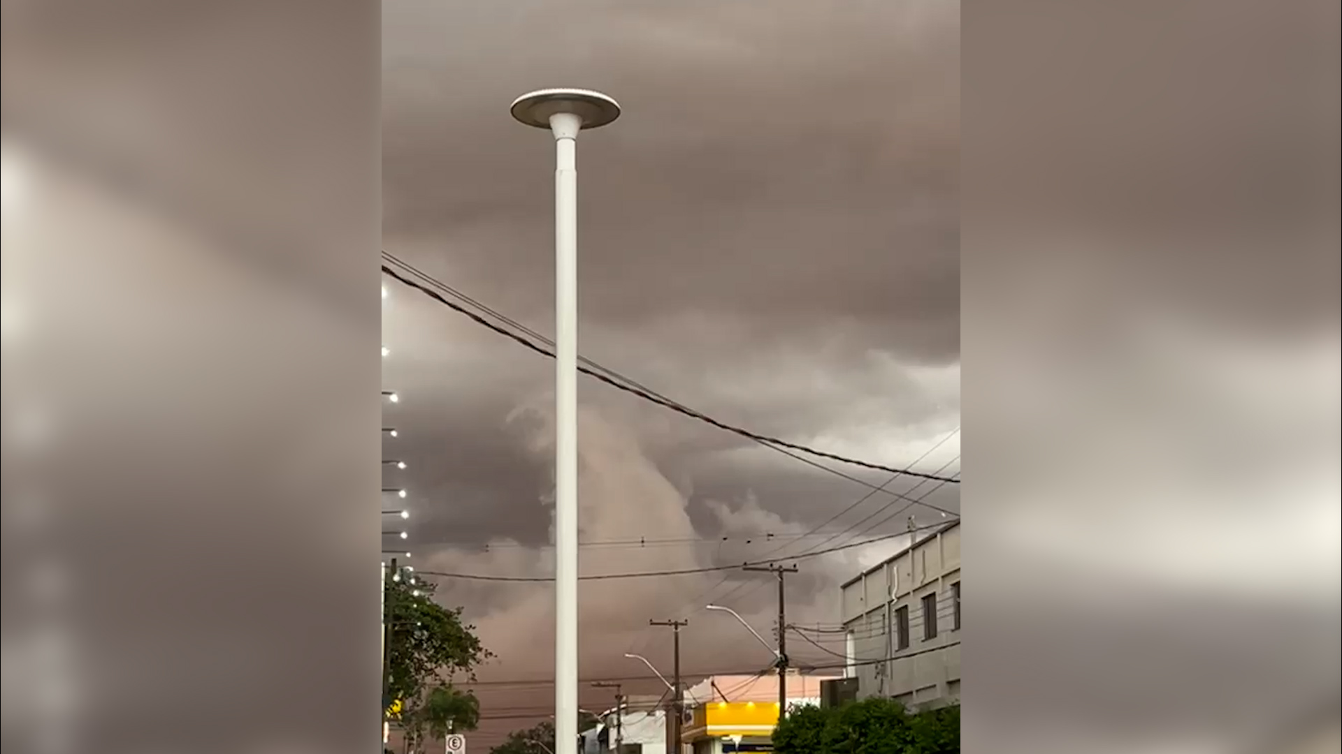 Nuvens densas em Ubiratã: será que temporal vai chegar em Cascavel?