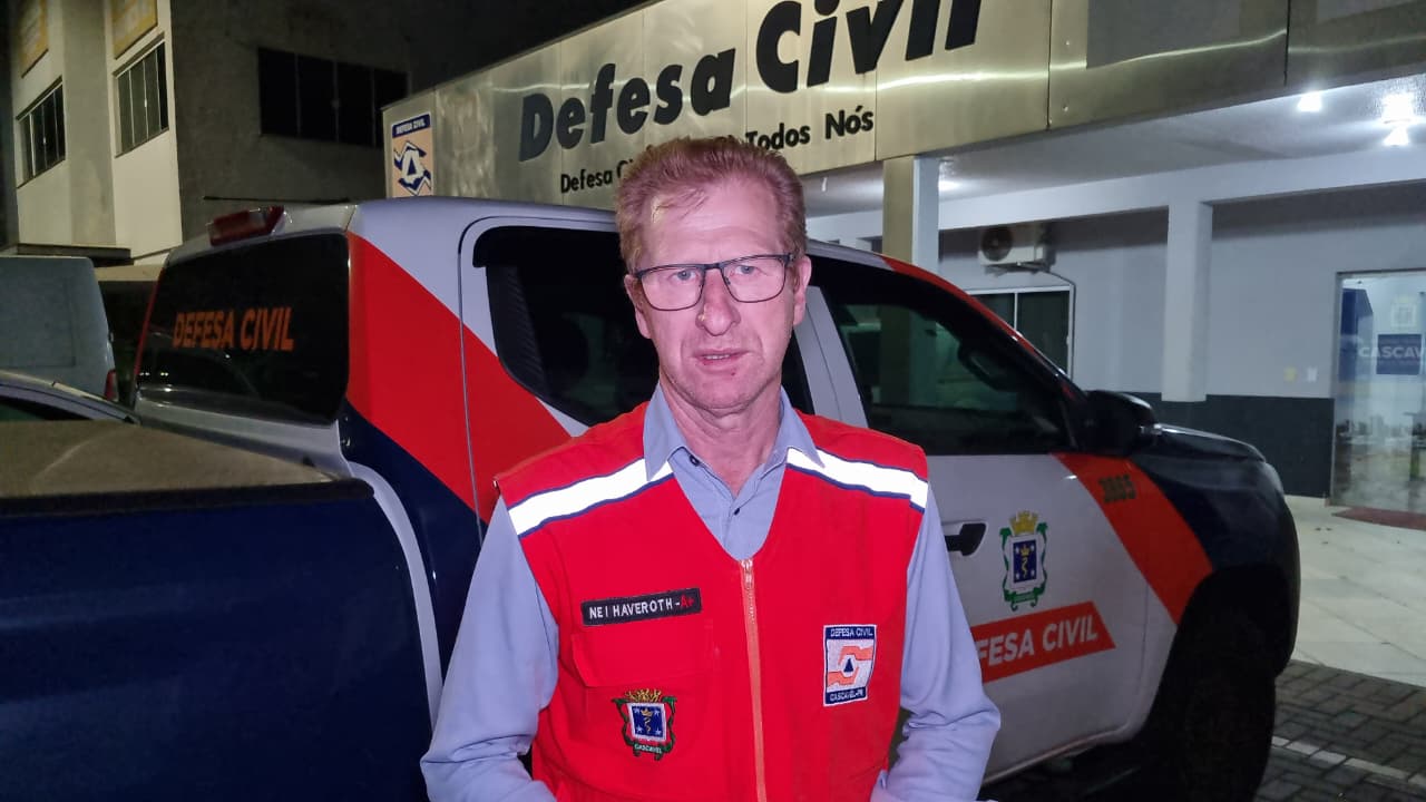 Defesa Civil alerta para risco de temporais severos em Cascavel após Inmet emitir alerta vermelho
