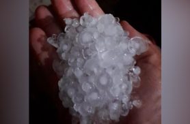 Chuva forte e granizo atingem Telêmaco Borba nesta quinta-feira (08)