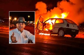 Imperador do Rodeio morre após acidente em que moto e Gol pegaram fogo no Paraná