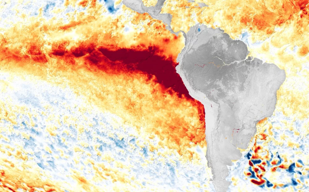 Imagem referente a Super El Niño deve provocar chuvas intensas e temporais no Paraná até março de 2027