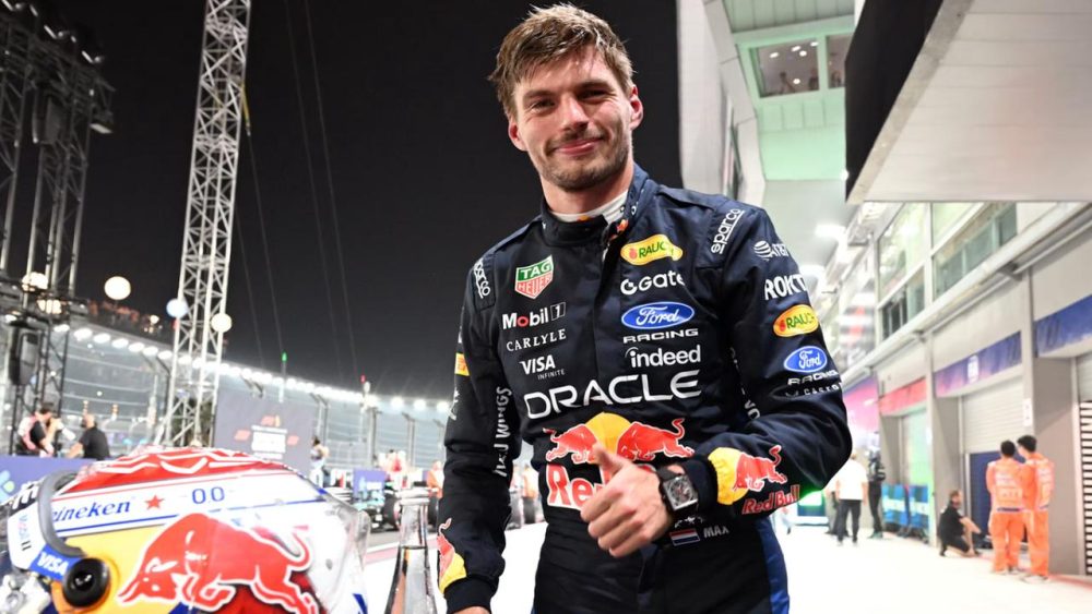 Imagem referente a Verstappen faz pole da sprint no GP de Singapura; Bortoleto é 14º