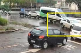 Veja como ocorreu o acidente entre Honda HR-V e Saveiro no Centro