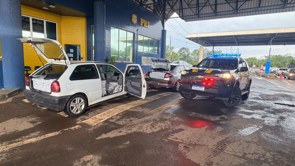Imagem referente a Polícia prende dois homens por contrabando de cigarros na Ponte Ayrton Senna, em Guaíra