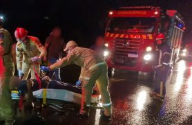 PRF explica como ocorreu o grave acidente com dois feridos na BR-277 em Cascavel