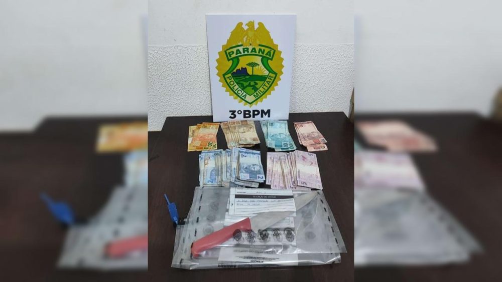 Imagem referente a Homem é preso após roubo a farmácia e assalto em via pública em Pato Branco