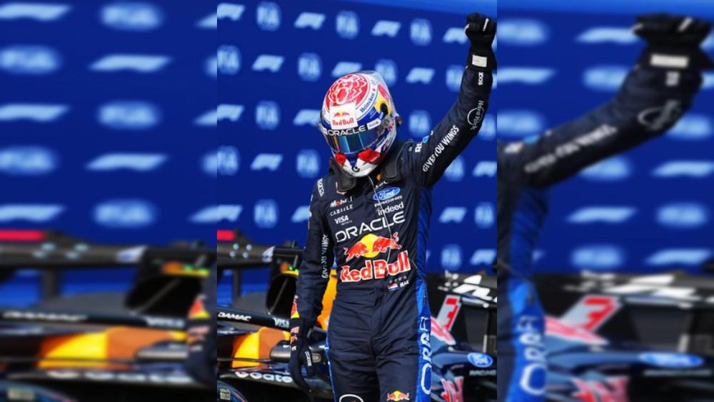 Max Verstappen vence corrida sprint caótica do GP de Singapura; Bortoleto abandona Imagem referente a Max Verstappen vence corrida sprint caótica do GP de Singapura; Bortoleto abandona