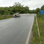 Imagem relativa a Capotamento na BR-153 em Rebouças deixa dois feridos na madrugada deste sábado