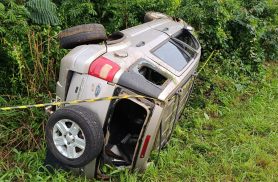 Capotamento com morte na PR-158 em Saudade do Iguaçu
