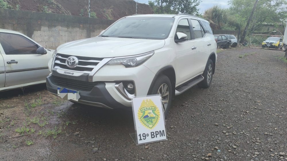 Imagem referente a Toyota SW4 furtada em Cascavel é recuperada em Marechal Cândido Rondon
