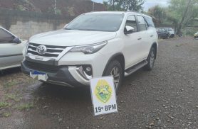 Toyota SW4 furtada em Cascavel é recuperada em Marechal Cândido Rondon