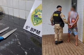 Padrasto e enteado venezuelanos brigam com faca no Bairro Riviera, em Cascavel
